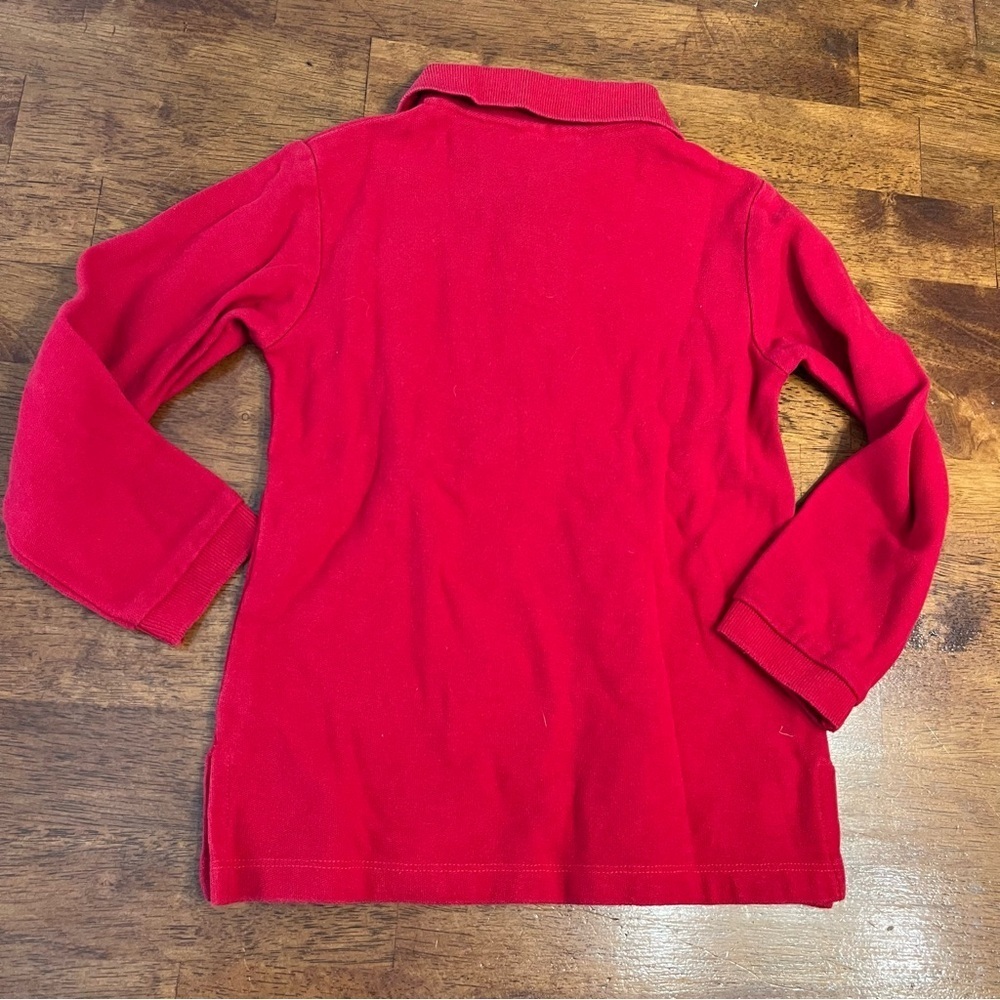 Zuccini Red collared polo smocked excavator size 6X 100% cotton - Picture 5 of 5